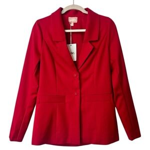 Show Me Your Mumu NWT Major Blazer Jacket in Red- Size S